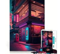 Night Life Puzzles for Teenagers 1000 Pieces Strengthen Memory Stress Release Clean Edge Wall Art Decor (38x26cm)