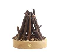 - Night Light - 3D LED Fire Pit Lamp, Touch Control with 3 Modes, Battery Operated Indoor Fireplace Decoration, Modern Design, Stylish Halloween Christmas Party Decoration for the Home Bar