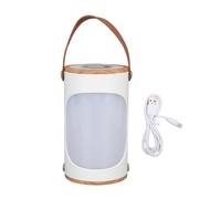 Night Light 7 Colors Multifunctional Portable Brightness Adjustment Memory Function Ambient Light Bedrooms Offices (White)