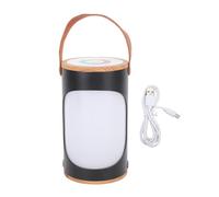 Night Light 7 Colors Multifunctional Portable Brightness Adjustment Memory Function Ambient Light Bedrooms Offices (Black)
