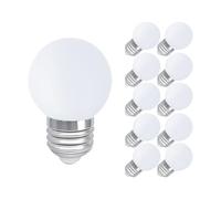 Night Light Bulb 1 Watt LED Low Watt Low Lumen Bulbs E27 Standard Base Daylight White 6000K Not Dimmable G45 Energy Saving Subtle Light Bulbs for Porch, Cabinet, Stair, Dark Corner, Garden, 10 Pack