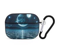 Night Light Case Cover with Keychain Shockproof Hard Shell Protective Case for 2nd/1st Generation Case for Women Men Bluetooth Earbuds Case