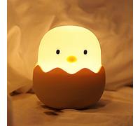 Night Light Children, Baby Silicone Night Light Kids Egg Night Lamp USB Rechargeable Night Dimmable Touch Control Rechargeable Dim Bedside Lamp Nursery Decoration Gifts for Children Kids Gift