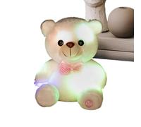 Night Light Cuddly Toy - 20 cm Soft Doll Room Decoration | Glow in the Dark Cuddly Toy as Bear Doll, for Christmas, Valentine's Day, Girls, Adults, Home, Sofa, Children's Room