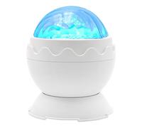Night Light Dinosaur Egg Shape Ocean Wave Ceiling Projector USB Powered 2-in-1 Projector Lamp for Bedroom Living Room Party