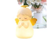 Night Light for Kids - ABS PP Silicone, Angel Shape Bedside Lamp, Rechargeable Table Light | Timer Sleep Lamp for Nursery, Desk, Bedside, Nightstand, Living Room, Home, Dorm, College