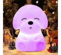 Night Light for Kids, Bedside Lamp with Dog, 16 Colors, Baby Night Light, LED Night Light with Timer