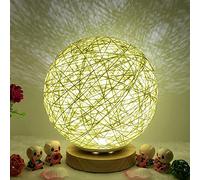 Night Light, Friend Gifts for Women, 3D USB Charging LED Rattan Night Table Desk Lamp, Lamp for Bedroom, Birthday Gifts for her