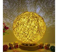 Night Light, Friend Gifts for Women, 3D USB Charging LED Rattan Night Table Desk Lamp, Lamp for Bedroom, Birthday Gifts for her