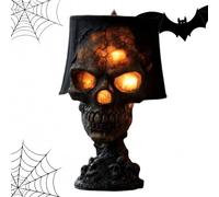 Night Light,Halloween Skull Statue Desk Lamp, 2025 Gothic Table Lamp, Human Night Light, Horrible Light Decoration for Party and Home Decor