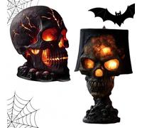 Night Light,Halloween Skull Statue Desk Lamp, 2025 Gothic Table Lamp, Human Night Light, Horrible Light Decoration for Party and Home Decor