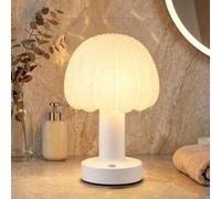 Night Light, IP65 Waterproof Flower Bud Table Lamp Rechargeable / Cordless | 1200mAh LED Ambient Night Light with 3 Color Modes Touch Control for Bathroom Bedroom Desk Nursery