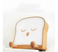 Night Light Lamp - Bread Toast Lamp Cute Light Birthday Gifts with Timber USB Rechargeable for Girls Baby Toddlers Kids Bedroom Cute Night Lights for