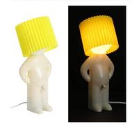 Night Light Lamp Naughty Boy Eye Protection, Modern, Reading, Office, Little Shy Man Creative Lamp Bedroom Table Lamp for Home Decoration Couple Nice Gift Party-Yellow