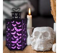 Night Light, Lantern, Gothic, Goth Lighting, Bedroom Light, Led Lamp, Bedroom Home Decor, Gothic Gift Ideas (Purple)