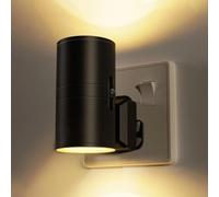 Night Light, Led Night Light with 3000K Warm White Light, Adjustment Button Can Be Adjusted from 0-100Lm, with a Dusk to Dawn Photocell Sensor 1PCS