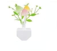 Night Light Light Sensor 3 LED Mushroom Lamp Night Lamp Baby Bulbs Home Bedsides (Grass)