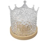 Night Light, Night Light 3 Colors 1000mAh USB Rechargeable Brightness Adjustable Rotating Water Ripple Effect Projector Table Lamp