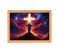 Night Light Of Jesus - LED Jesus Photo Frame Lamp | Lighted Plug-in Lamp | Lord Desk Lamps | 4D Wall Art Decor Religious Home Decor For C