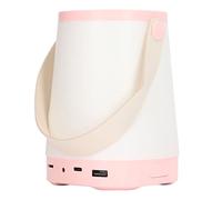 Night Light Outdoors Recharging 1800 -MAH -CAMPING Light Lights with Handheld Design, Silicone Pads, PU Leather -Bauch Muscles, Suitable for Indoor or External Use (Pink)