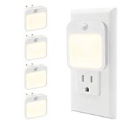 Night Light Plug in Wall,(2 Pack) Dusk to Dawn Sensor,Warm Light Design with Adjustable Brightness,ON/Off/AUTO Modes,Intelligent Sensing.Night Light for Baby, Hallways, Stairs, Bedrooms, Kitchens