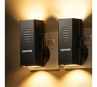 Night Light Plug in Wall 2 Pack, Dusk to Dawn Sensor with 3 Color Temperatures & Adjustable Brightness, Memory Function, for Hallway/Bedroom/Kitchen/Garage/Stairways