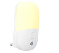 Night Light Plug in Walls, 2 Pack Night Light with 3 Levels of Brightness and Dusk to Dawn Photocell Sensor, Night Light Kids for Children's Room, Stairs, Bedrooms (1Pcs-Warm White)