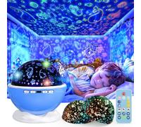Night Light Projector, Night Light for Kids, Star Projector, 54 Light Color 360 Degree Rotation Kids Night light, Rechargeable Lamp for Bedroom, Light Projector Birthday Christmas Gifts for Boys Girls