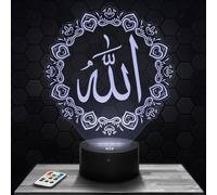 Night Light Quranic Modern LED Ambient Lamp Allah Islam Quran Ramadan, Gift idea Prayer Decor Lamp Office Living Room Man Gift Idea Night Light Allah Islam Quran Ramadan