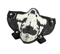 Night Light Skull Wind Protector Motorcycle Biker Half Face, antis Sport Masque Cosplay Halloween Costume Halloween Half Skull Face Masquerades