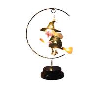 Night Lights, Creative Decor, 6.29x11.22x1.37x3.74 Inches Light Up Decorative Ornaments, Multi Dimensional Design, Glowing Witch Figure for Dorm, Porch, Bedroom, Home Illumination and Halloween