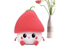 Night Lights for Room - Cartoon Dimmable Lamp, Touch Strawberry Light | Rechargeable Rechargeable Cute Night Bedroom Dresser and Living Room, Home Decoration