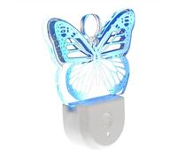 Night Lights Plug into Wall for Color Changing Night Light 6 Colors Butterfly LED Night Lights for Bedroom Rainbow Night Light Plugs into the Wall