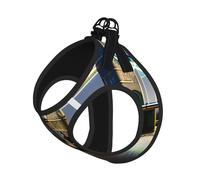 Night London Tower Bridge Print Dog Harness,Pet Leash Vest For Small To Medium Dogs,Perfect For Outdoor Adventures