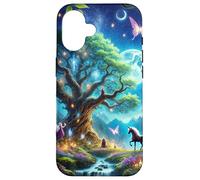 Night Magic - Magical Fantasy Enchanted Forest with Unicorn Case for iPhone 16