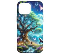 Night Magic - Magical Fantasy Enchanted Forest with Unicorn Case for iPhone 16 Pro Max