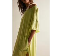 Night Mode Maxi Tee by Intimately at Free People in Creme Vert, Size: Small - female
