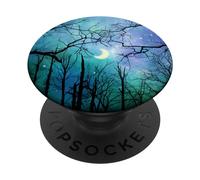 Night Moon Lunar, Stars Sky Universe Space Galaxy PopSockets Adhesive PopGrip