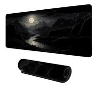 Night Moonlight Large Non-Slip Mouse Pad Gaming Office Desk Mat