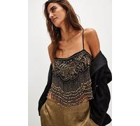 Night Moves Fringe Top at Free People in Black, Size: Medium - female