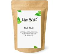 Night Night | Bed Time Loose Leaf Tea Blend | Chamomile, Lavender, Valerian Root, Passion Flower, Lemon Balm & Rose Petals Premium Quality! (25g)