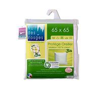 Night of the Vosges 204481 Under Cover Organic Cotton Pillow Case White, White, 65 x 65 cm