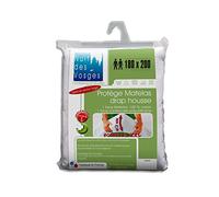 Night of the Vosges Arnaud Waterproof Fitted Sheet Mattress Protector 180 x 200 cm with Extra-Wide Cups 40 cm 180 x 200 cm Cotton White