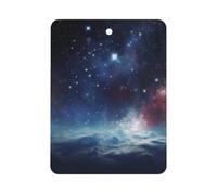 Night Outer Space Car Air Freshener Hanging, Long Lasting Scented Car Aromatherapy Tablets, Square Fragrance Scented Cards for Vehicles, Bedroom, Wardrobe Gray-style