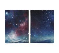 Night Outer Space Passport Holder with Card And Ticket Slot, PU Leather Passport Case Easy Access, Travel Essentials Document Organizer Waterproof Travel Wallet for Men Women