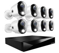 Night Owl 2-Way Audio 12 Channel DVR Video Home Security Camera System with (8) Wired 2K HD Indoor/Outdoor Deterrence Cameras and 1TB Hard Drive (Add up to 4 Wi-Fi Cameras)