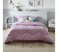 night owl - Coverless Duvet - 4.5 Tog - Super King - Linen Collection - Soft Touch Luxury Bedding - Machine Washable - Hypoallergenic - Lilac Bloom