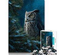 Night Owl JigsawPuzzle 1000 Pieces for Adults,Challenging Game And Family Play for Is Ideal As A Gift for The Whole Family (50x75cm)