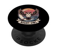 Night Owl Moon Branch Vintage Sunset PopSockets Adhesive PopGrip
