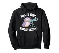 Night Owl Observatory Astronomy Theme Pullover Hoodie